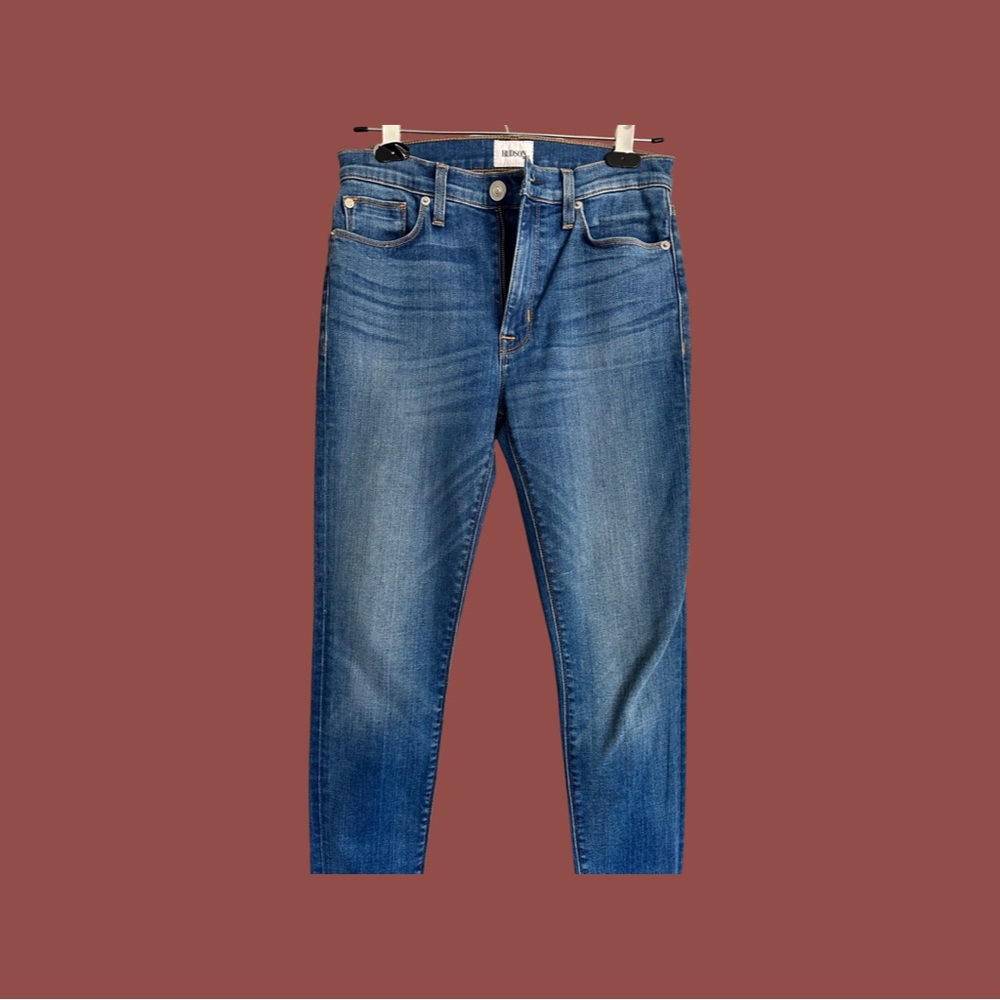 NWOT Hudson Medium Wash Blue Denim Jeans Skinny Leg Mid Rise